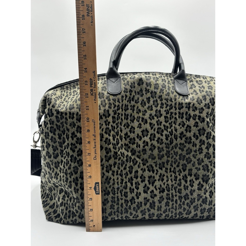 Diane Von Furstenberg Large Leopard Carry On Duffle weekender bag - Picture 6 of 9